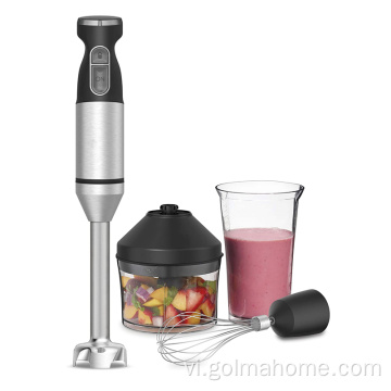 2 lưỡi Máy xay sinh tố giá rẻ Baking Chopper Blender Glass Inox Dán tay Blender